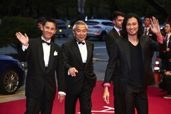 『かぞくいろ―RAILWAYS わたしたちの出発―』國村隼、青木崇高らが釜山国際映画祭レッドカーペットに登場