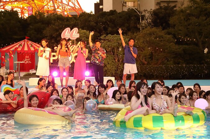 水着ギャル100名とのプール開きに、スピードワゴン井戸田が大興奮 10枚目