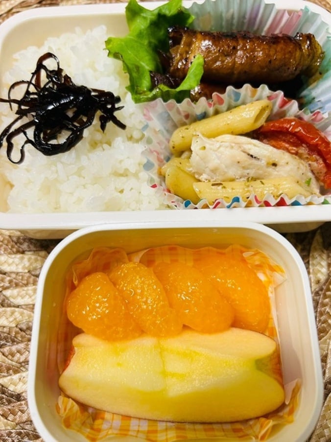  ノッチの妻『コストコ』品を使った娘の弁当「子供達がバクバク食べてくれた」  1枚目