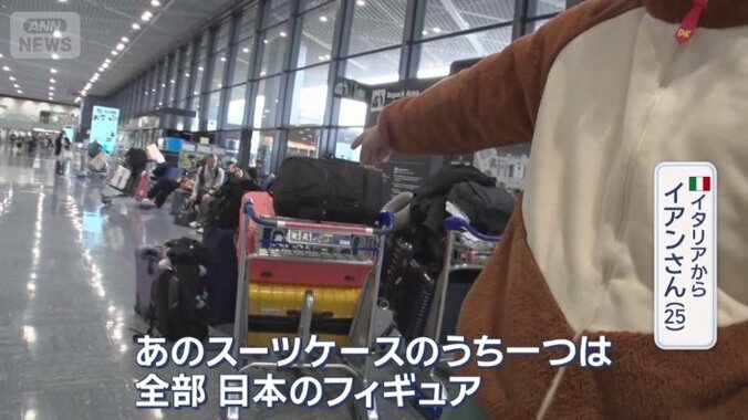 スーツケースのうち一つは全部日本のフィギュアが