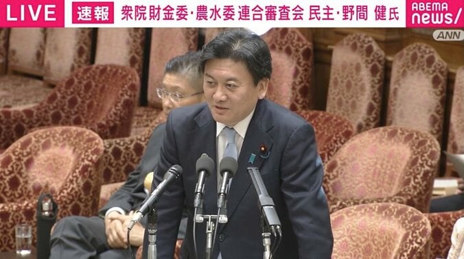 【写真・画像】野間議員「2回払ったのか、1回なのに2回計上したのか」武部農水大臣に収支報告書の“二重計上”疑惑…「非常に不可思議」と国会で猛追及　1枚目
