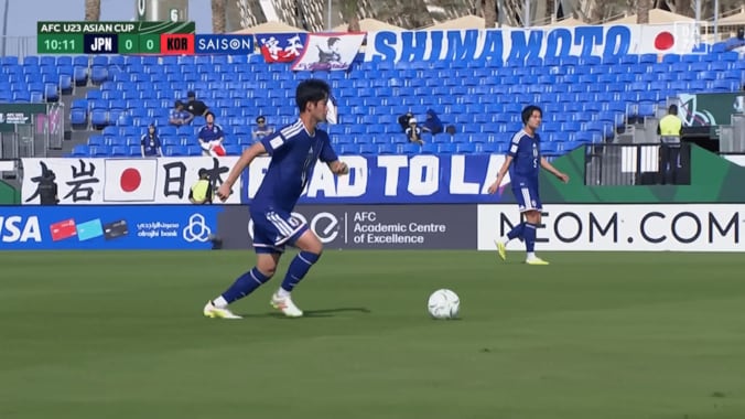 「そこ通すか！？」日本代表DF、韓国守備陣を切り裂く“30mキラーパス”に称賛続々「うますぎて笑う」決定機逸のFWには「決めてくれー」【U23アジアカップ】 4枚目