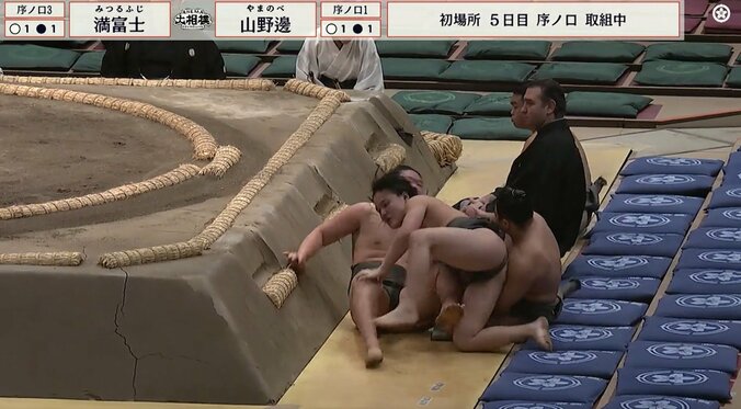 豪快な下手投げ