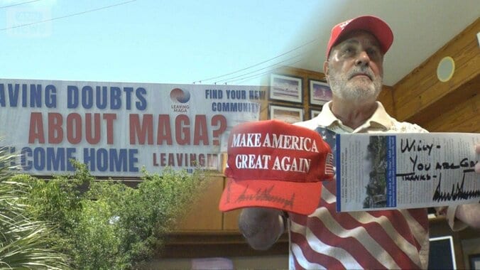 赤い帽子に「私はMAGAを去った」　トランプ氏の“おひざ元”で異変　建国250年の分断 1枚目