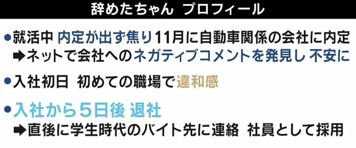 辞める連絡はline 1日8時間労働きつい 新卒入社後 すぐ転職 は当たり前 若者世代の価値観 国内 Abema Times