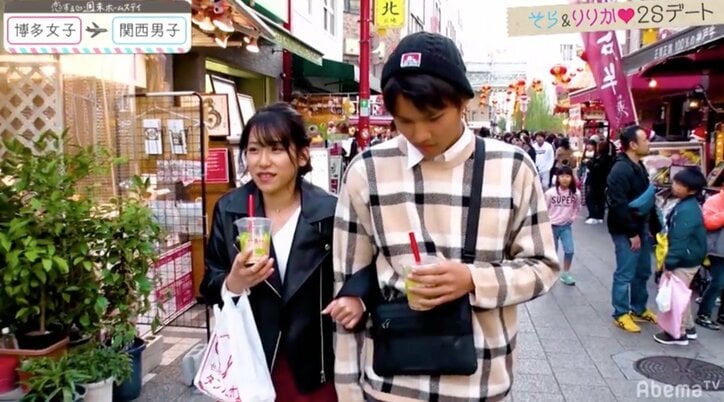 りりか＆そらが腕組みからの手繋ぎ！南京町の指名デートで大波乱　『恋ステ』関西男子×博多女子 #7