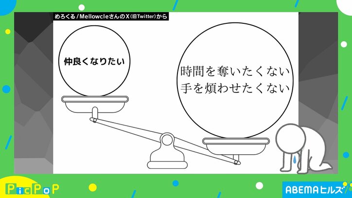 「もうほんとこれ」対人関係の "大体これ" な図に「めちゃくちゃ分かります」と共感の嵐