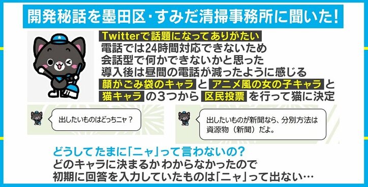 墨田区の“ごみ分別案内チャットボット“に「過去は捨てられる?」と聞いてみた
