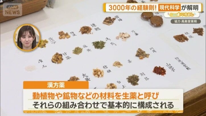 生薬の組み合わせで構成される漢方薬
