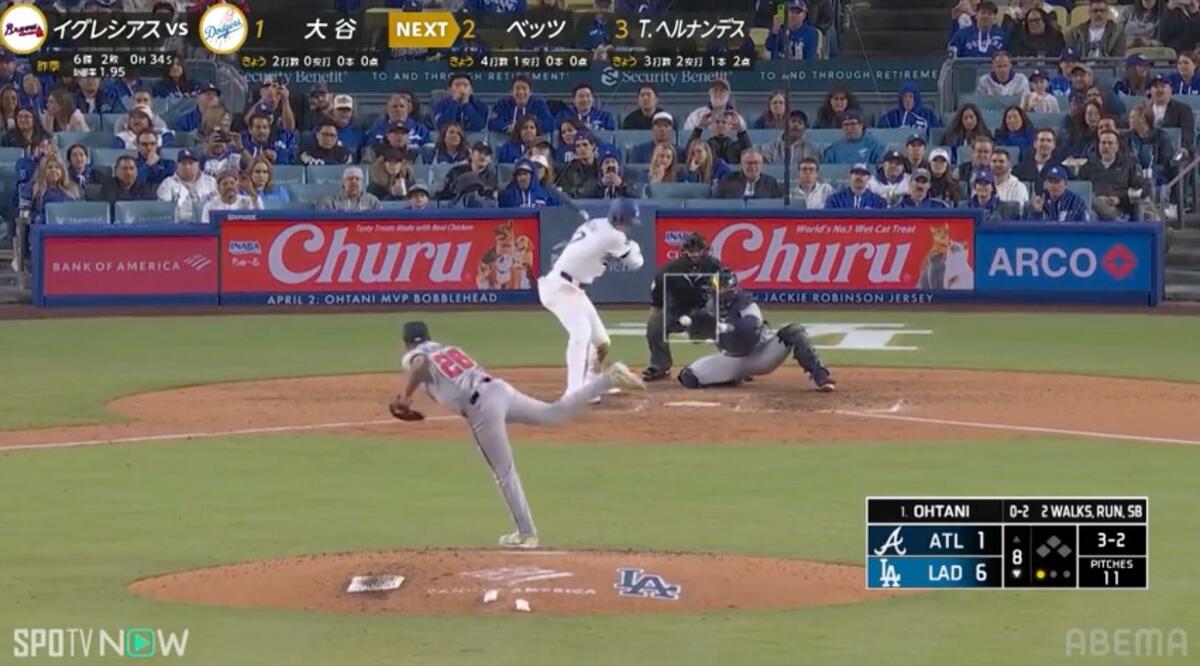 何が起きた！？大谷翔平が三振後に見せた“珍リアクション”にファン騒然