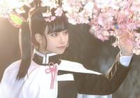 人気TikToker・あかせあかりが「鬼滅の刃」栗花落カナヲに！「似合ってて最強」「本物そっくり」とファン興奮