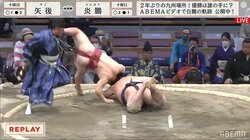 小兵・炎鵬の技量が半端ない 巨漢力士を超低空“脳天”引き落としにファン興奮「上手い」「舞の海みたいだ」