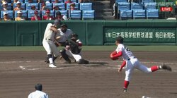 神村学園が終盤8回に走者一掃む5得点 おかやま山陽との白熱の投手戦制し初の準決勝進出決める