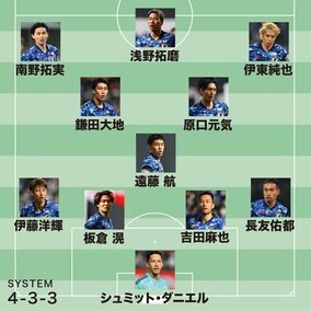 日本代表、チュニジア戦のスタメン発表！ CFに浅野を起用か、注目の冨安はベンチスタート