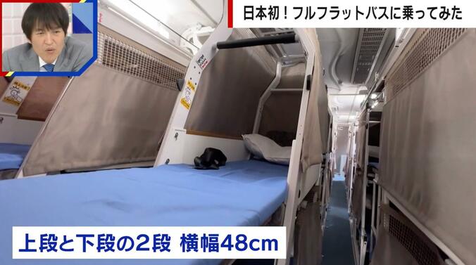 【写真・画像】車内は土足禁止！日本初の“フルフラット寝台バス”に11時間乗ってみた「腰痛持ちでも…」　1枚目