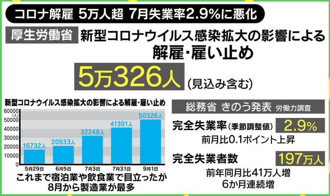 コロナ解雇5万人超え…若新雄純氏「仕事ができる優秀な人ほど非正規に」 1枚目