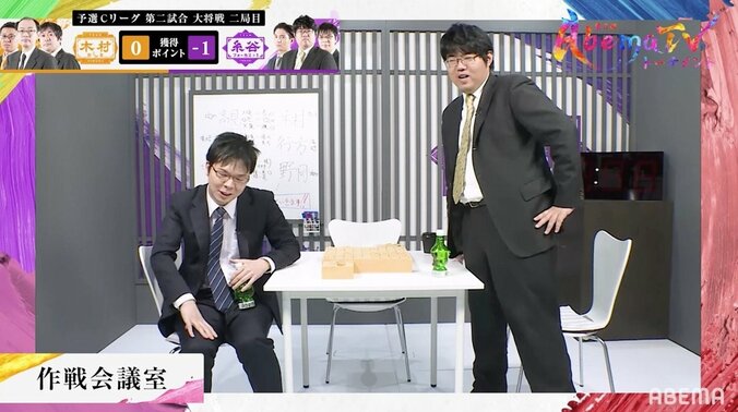 「心臓がもたない…」「映画館に来てるみたい」スリル満点の“都成劇場”に仲間も声が裏返る絶叫／将棋・AbemaTVトーナメント 2枚目