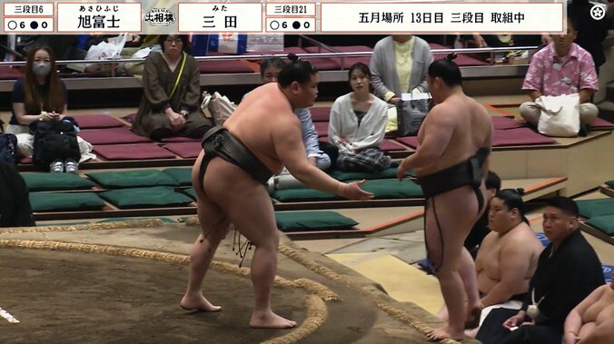 「どうした三田！」“異変”発生に館内悲鳴とざわめき “史上最強の新弟子”との全勝対決に完敗「たった腕一本で」ファン困惑 2枚目