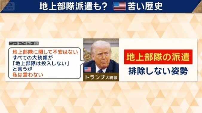 地上部隊を派遣を排除しない姿勢