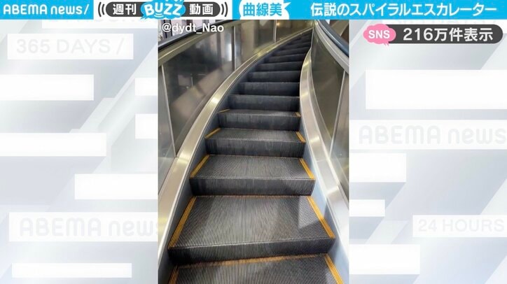 スパイラルエスカレーター