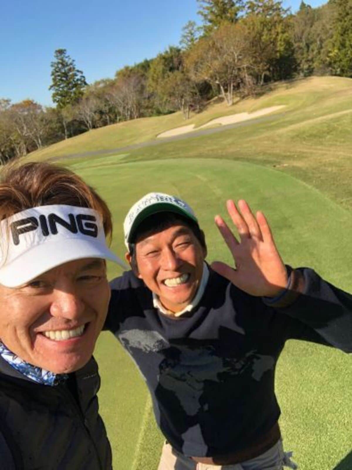 ヒロミ、明石家さんまとゴルフへ行き2ショット「笑い声が聞こえてき