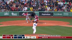 相手投手も速すぎて「ビクッ！」大谷翔平、打球速度172.8キロの爆速ヒットが近くを通過して緊急回避 ファンも「打球はっや」