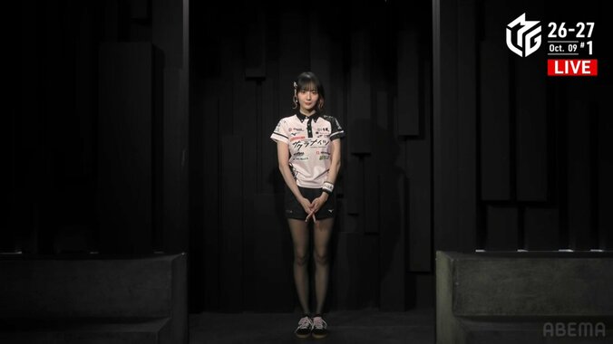 勝つほどきれいに？岡田紗佳の美脚が見られる入場シーン