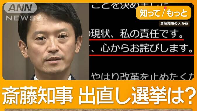 兵庫・斎藤知事が最後の公務　SNSに13万いいねも…出直し選挙は厳しいとの見方も 1枚目