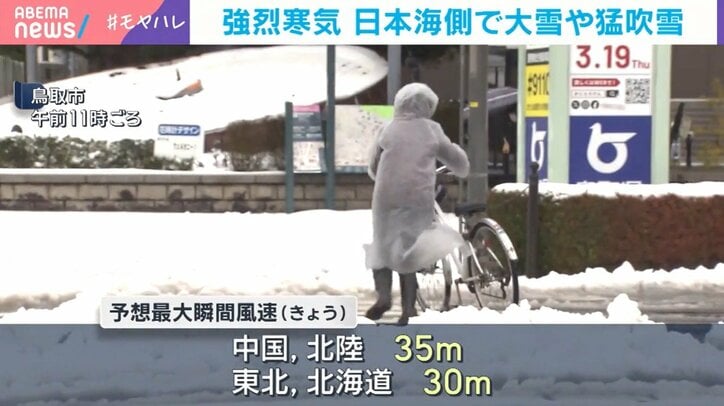 自転車をひく人