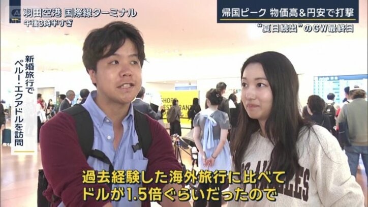 新婚旅行でペルー・エクアドルを訪問した2人