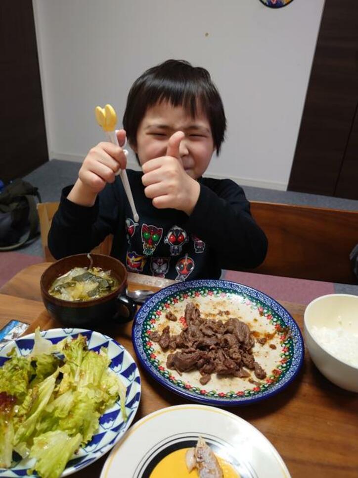  山田花子、息子達からリクエストされた料理を紹介「二人ともおかわりしてくれて」 