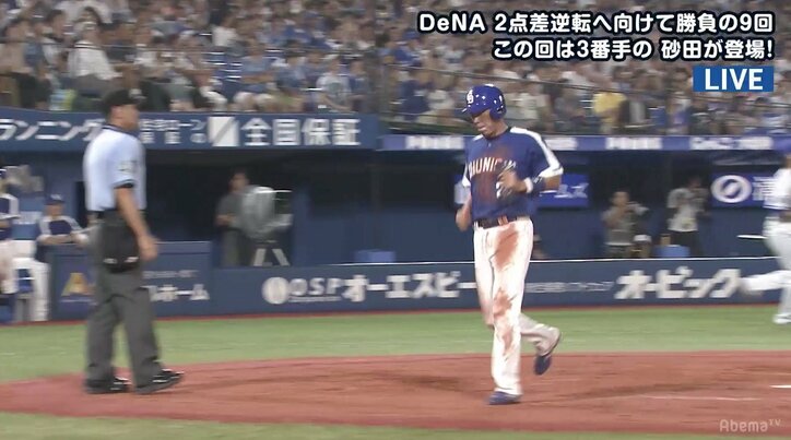 一塁にヘッスラ!三塁にヘッスラ!40歳の中日荒木が超ハッスルプレー 視聴者思わず「期待の若手荒木」