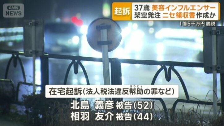 別会社の役員2人も在宅起訴