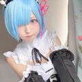コスプレイヤー・猫田あしゅ「リゼロ」レムのコスプレで“朝のあいさつ” ファン「毎日の幸せ」