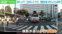 【映像】落とし穴?「お先にどうぞ」横断歩道 走行したら違反