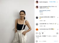 長谷川京子の健康的なキャミソール姿に「美しすぎ」「目の保養」の声