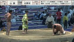 「さすがにすごすぎ」極細マッチョ力士の“一瞬の閃き”　館内がどよめいた妙技に驚きの声「あんな細身やのに」