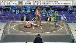 「バックドロップやん」「投げた」力士の機転と力強さが招いたド迫力の幕切れに視聴者戦慄「プロレスかな？」館内はどよめきと拍手