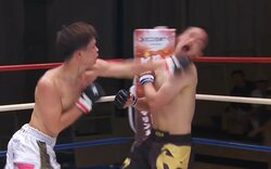 「倒れ方やばい」“戦慄の左”で仰け反って前のめりの衝撃KO 「ぺちゃっと倒れた」驚きの声