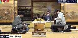 第3局は相掛かりに 羽生善治九段、序盤から熟考 豊島将之竜王が持ち時間1時間リード／将棋・竜王戦