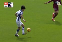 驚愕！ 久保建英の“神トラップ”が「うっま」「美しい」「何そのタッチ…」25mロングパスを左足アウトサイドで完璧コントロール→ラ・リーガ公式も即紹介