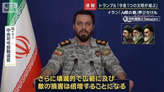 イラン中央司令部報道官