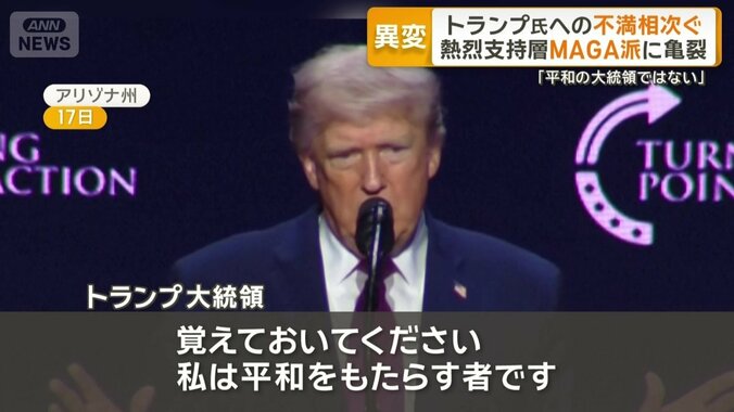 アリゾナ州の集会で演説したトランプ大統領
