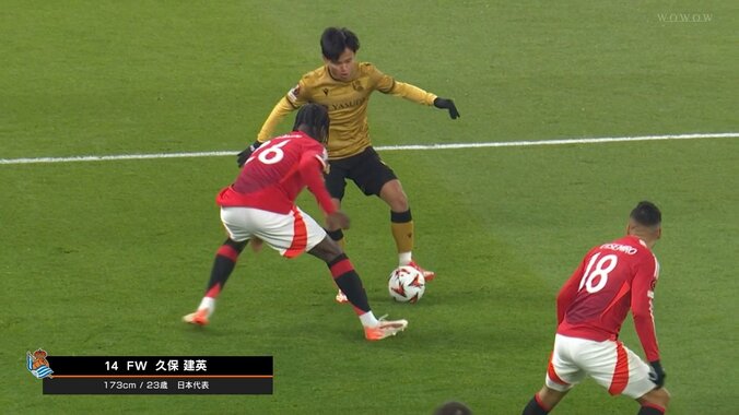 【映像】久保建英、絶品フェイント＆股抜き縦突破