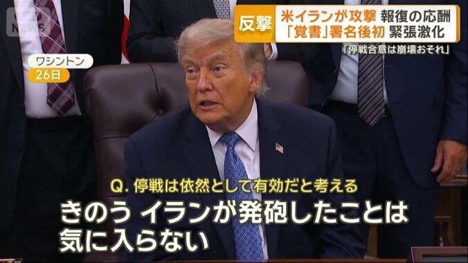トランプ大統領は攻撃を示唆