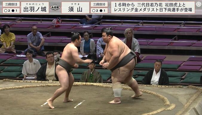 【写真・画像】力士の倒れる姿が「シンクロしてる」偶然の産物にファン熱視線「同時に見える」「こんなことあるんだ…」　1枚目