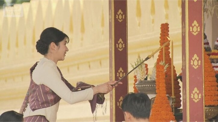 【写真まとめ】民族衣装をまとって　笑顔にあふれた愛子さまのラオス訪問の様子をたっぷりと　端正なペールブルーで出発　乾杯は華やかなピンクで　そのファッションにも注目【初の外国公式訪問】