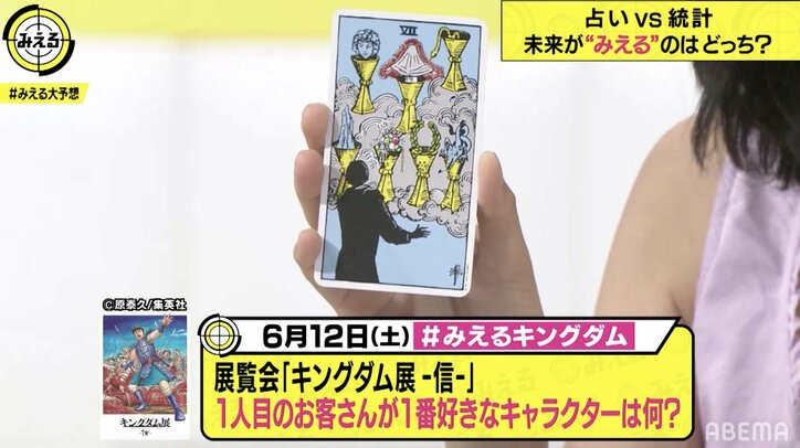 王騎？楊端和？「キングダム展 －信－」で来場1人目のお客さんが選ぶ1番好きなキャラクターは？占いや統計学で予想
