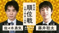 藤井聡太七段、佐々木勇気七段と対決