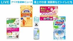 値上げの波 消臭剤などトイレにも